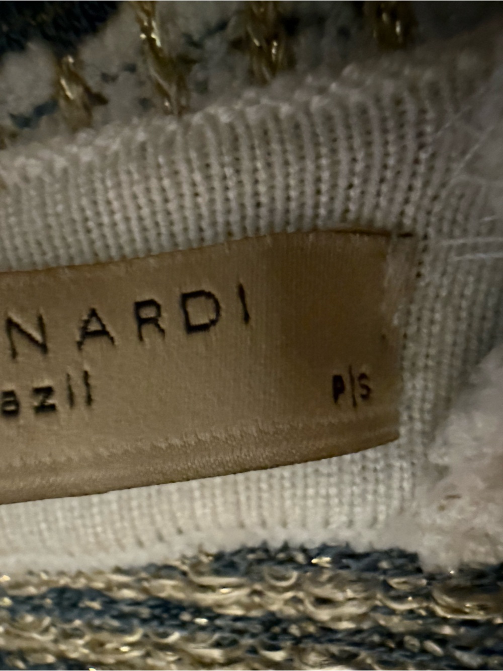 Paola Bernardi Fran Tweed Crop Top Size Small - Picture 4 of 6
